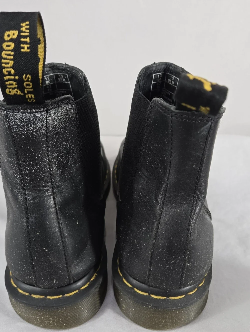 Dr. Martens Doc Chelsea Casual Boots Mens Size 13 Slip On Work Leather Black